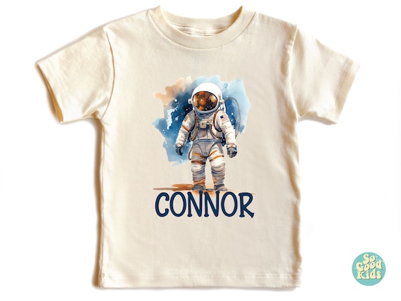 Custom Name Astronaut Shirt, Astronaut Kids Shirt, Personalized Shirt, Astronaut Boys Shirt, Astronaut Tshirt, Kids Space Shirt, Toddler Tee