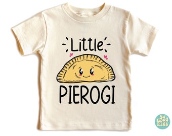 Little Pierogi Shirt, Polish Baby Clothes, Food Lover Shirt, Baby Gift Shirt, Birth Announcement Natural Shirt