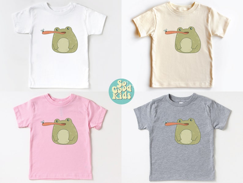Frog Kids Shirt, Cute Frog Shirt, Frog Lover Shirt, Frog Gift Shirt, Pet Frog Shirt, Birthday Shirt, Animal Kids Shirt afbeelding 4