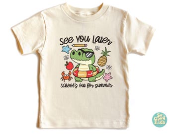 Last Day of School Teacher Shirt, End of Year , See You Later Alligator, Teacher Summer T-Shirt, Student Gift,