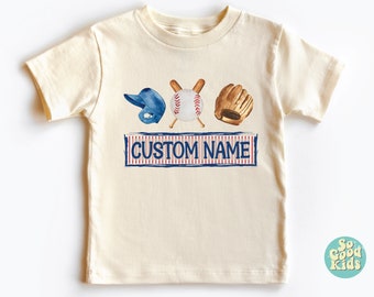 Kids Sports Shirt, Personalized Baseball Shirt, Toddler Shirt, Baseball Custom Name Toddler Shirt, Baseball Season Shirt, Sport Kids Shirt