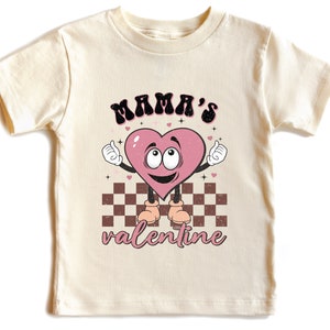 Mama's Valentine Shirt, Kids Valentines Day Shirt For Toddler Boy, Cute Heart Valentine Shirt, Mommy Lover Kids Shirt, Gifts for Kids,