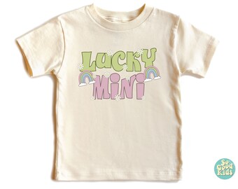 Lucky Mini Shirt, Toddler Shirt, St Patricks Day Shirt, Shamrock Kids Shirt, Rainbow Lucky Shirt, Newborn Gift Shirt