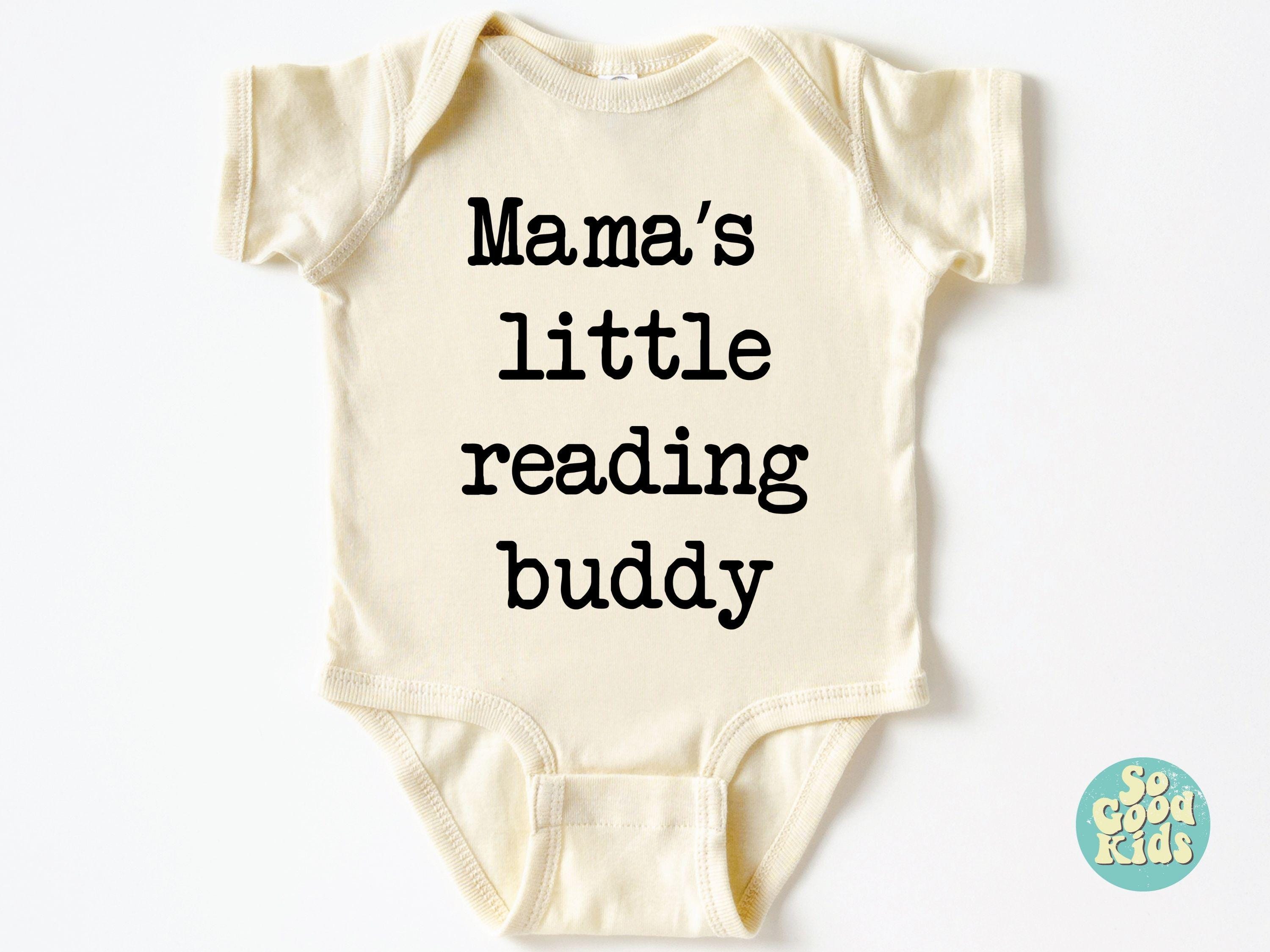 Mama’s Little Reading Buddy Bodysuit, Book Lover Baby Gift, Gift For Librarian Mom, Baby Shower Gift, Newborn Baby Gift, Coming Home Outfit