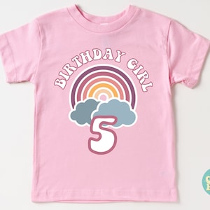 Fifth Birthday Girl Shirt, 5th Birthday Gift, Fifth Birthday Shirt, Five T-shirt, Five Birthday Party Shirt, Toddler Size Five Shirt