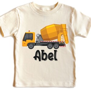 Custom Name Construction Shirt, Equipment Shirt, Truck Kids Shirt, Dump Truck Shirt, Toddler Shirt, Boys Shirt, Construction Kids Shirt