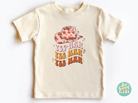 Yee Haw Shirt, Toddler Shirt, Southern Rodeo Shirt, Southern Toddler Shirt, Cowgirl Shirt, Western Kids Shirt, Hat Lover Cowboy Kids Shirt