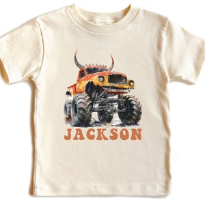 Personalized Monster Truck Shirt, Custom Truck Toddler & Youth Shirt, Offroad Monster Truck Shirt for Kids, Custom Name Shirt