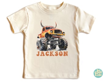 Personalized Monster Truck Shirt, Custom Truck Toddler & Youth Shirt, Offroad Monster Truck Shirt for Kids, Custom Name Shirt