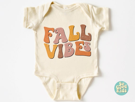 Fall Vibes Toddler Shirt, Cute Halloween Shirt, Fall Bodysuit, Fall Baby Clothes, Fall Babysuit, Newborn Gift Idea for Halloween, Fall Vibes