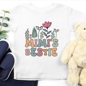 Little Bestie Shirt, Wildflowers Kids Shirts, Pregnancy Announcement, Mimi's Bestie Tshirt, Newborn Bodysuit, Baby Clothing, Toddler Shirt
