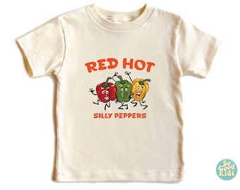 Silly Peppers T-Shirt, Red Hot Music Shirt, Funny Meme Tee, Funny, Concert Shirt, Music Group Shirt,Rock Band Shirt, Hot Peppers Tee
