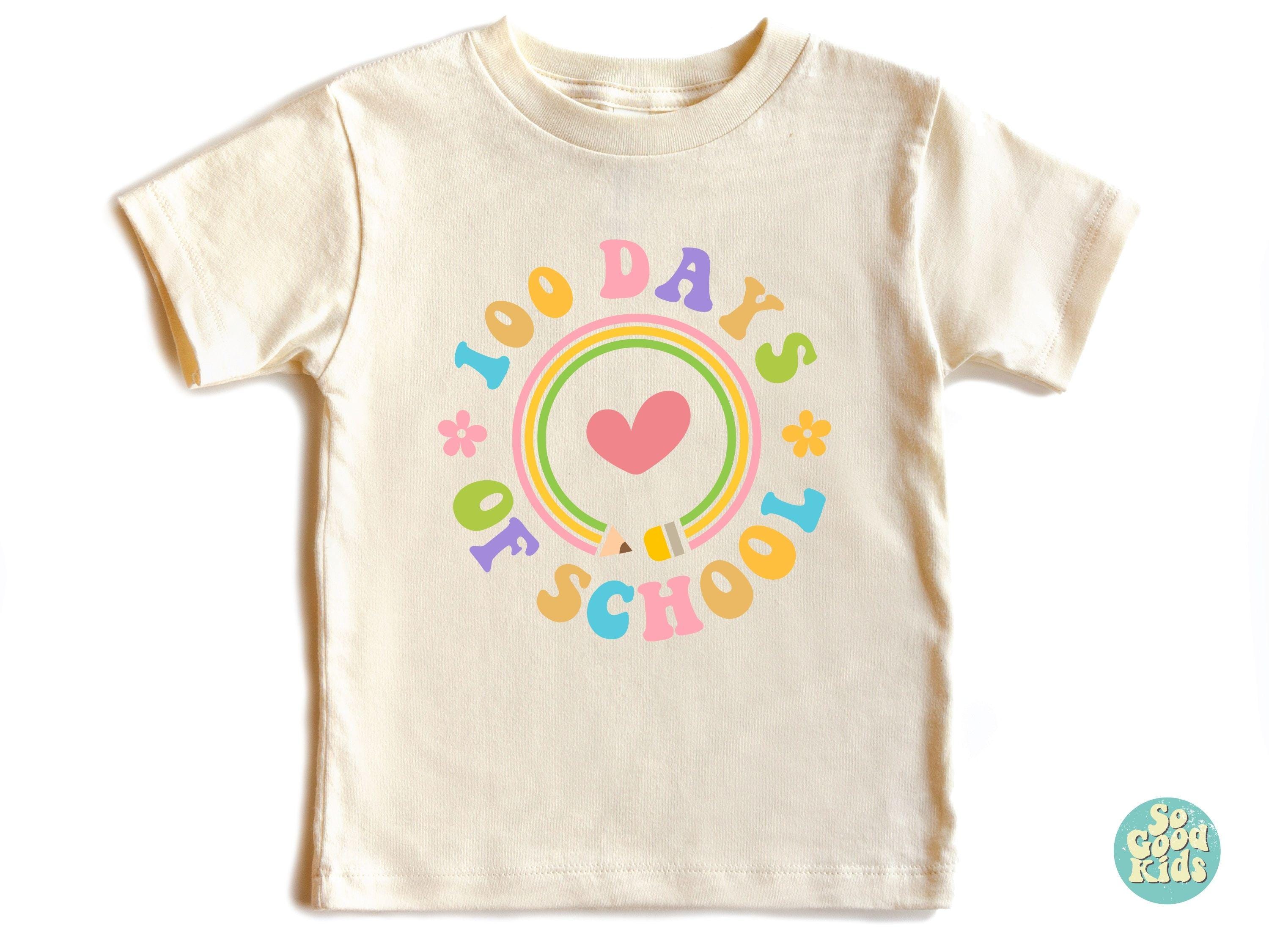 100 Days of School Shirt, School Celebration ,Gift For Toddler, Kids School Shirt, Toddler Outfits, Student Shirt, Back to School Shirt