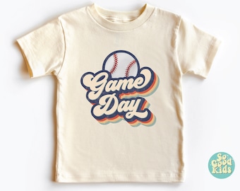 Game Day Baseball Shirt, Game Day Toddler Shirt, Game Day Baby Shirt, Toddler Shirts, Retro Baseball Shirt, Baseball  Kids Shirts