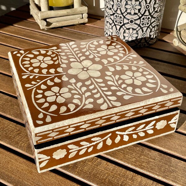 Bone Inlay Box - Etsy