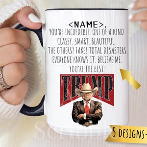 Gag Gifts for Christmas Custom Gift Ideas Republican Gifts for Men Trump Merch Cup 45 47 Tumbler Conservative Mug Gift for Dad Trump Dad Mug