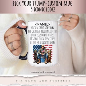Trump Supporter Gag Gifts Trump Dad Mug Gift Personalized Republican Gift for Men 45 47 Trump Gift Fathers Day Gift Trump Mug Coffee Cup Tea