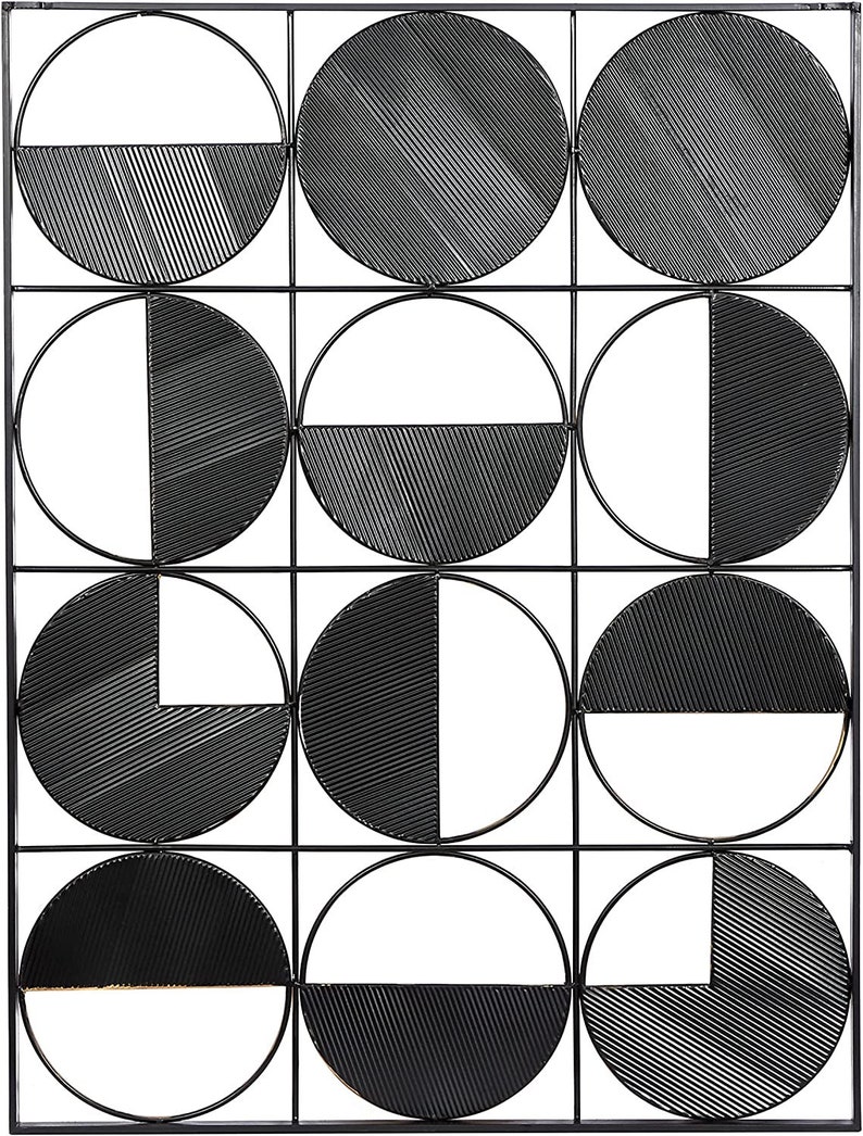 Metal Geometric Half Circle Wall Decor Living Room Wall Art Etsy