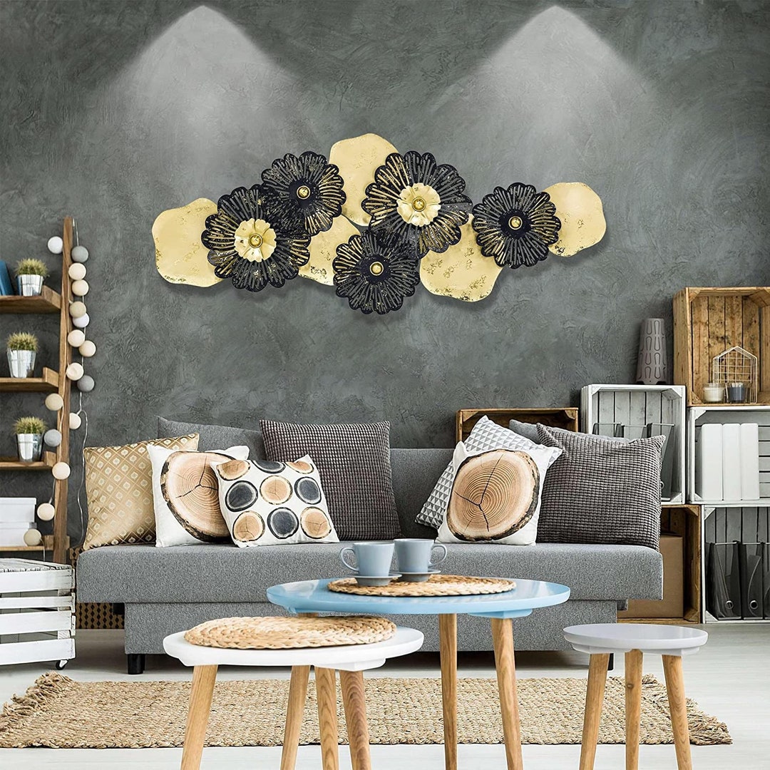 3D Luxury Rustic Metal Wall Decor Living Room Wall Art - Etsy