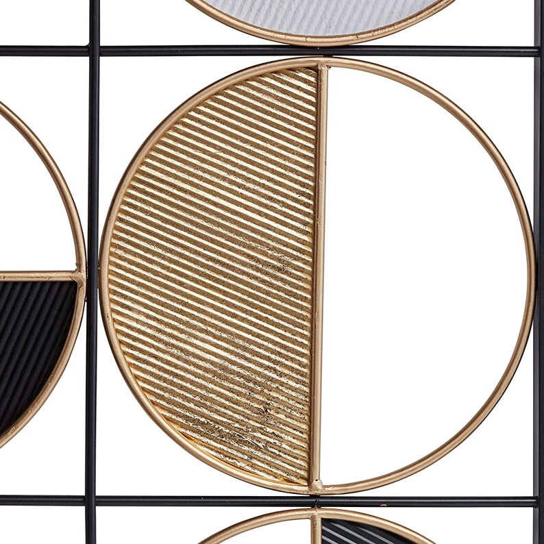 Metal Geometric Half Circle Wall Decor Living Room Wall Art Etsy