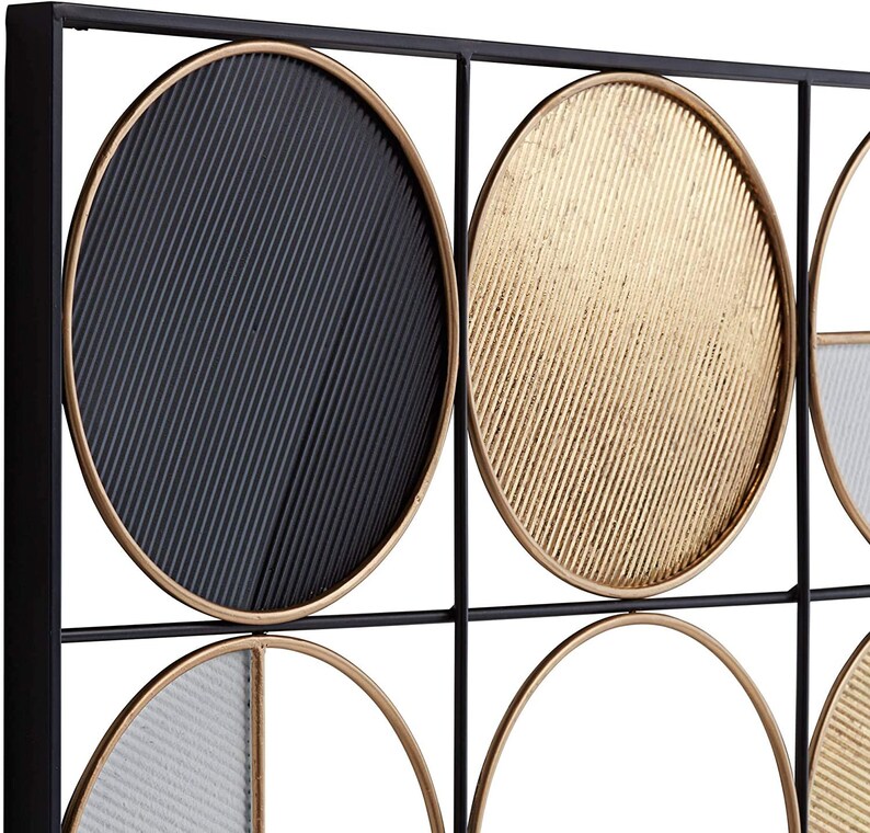 Metal Geometric Half Circle Wall Decor Living Room Wall Art Etsy