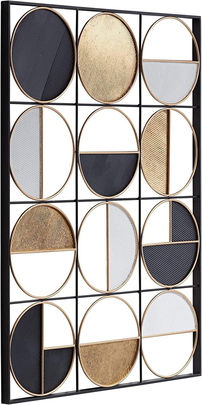 Metal Geometric Half Circle Wall Decor Living Room Wall Art Etsy
