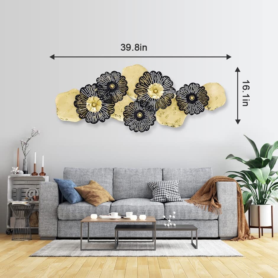 3D Luxury Rustic Metal Wall Decor Living Room Wall Art - Etsy