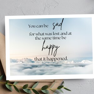 Afdrukbare sympathie wenskaart, Instant Download 5 "x 7" kaart, verdriet wenskaart