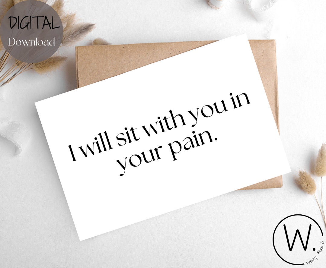 Grief Support Greeting Card Printable Greeting Card Instant Etsy