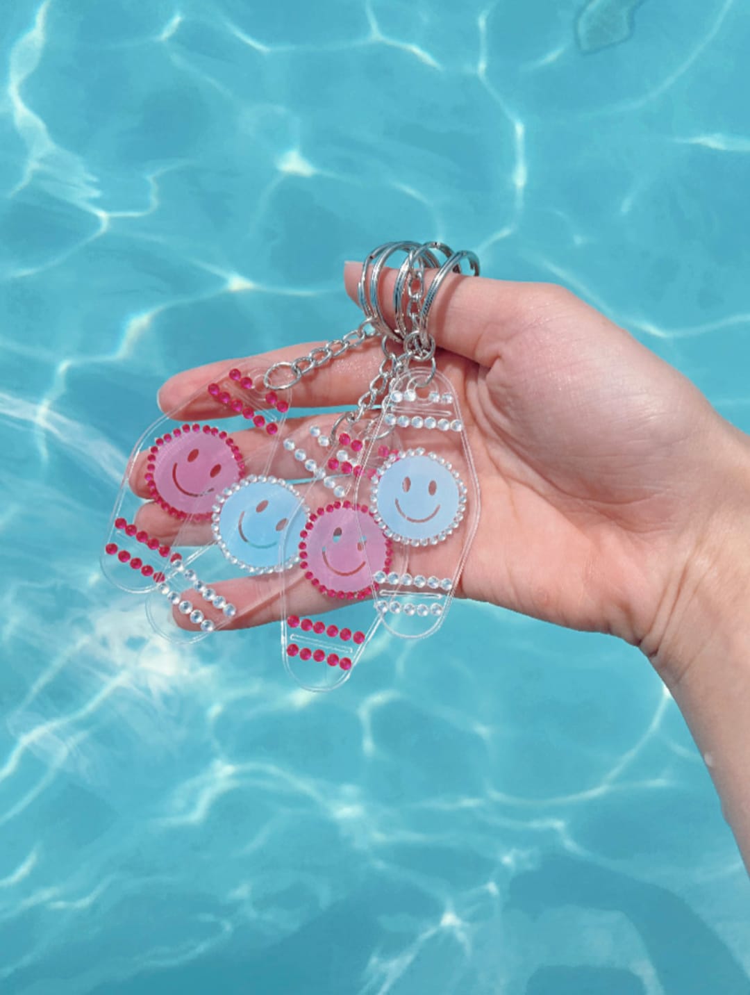 Smiley Face Key Chain - Etsy