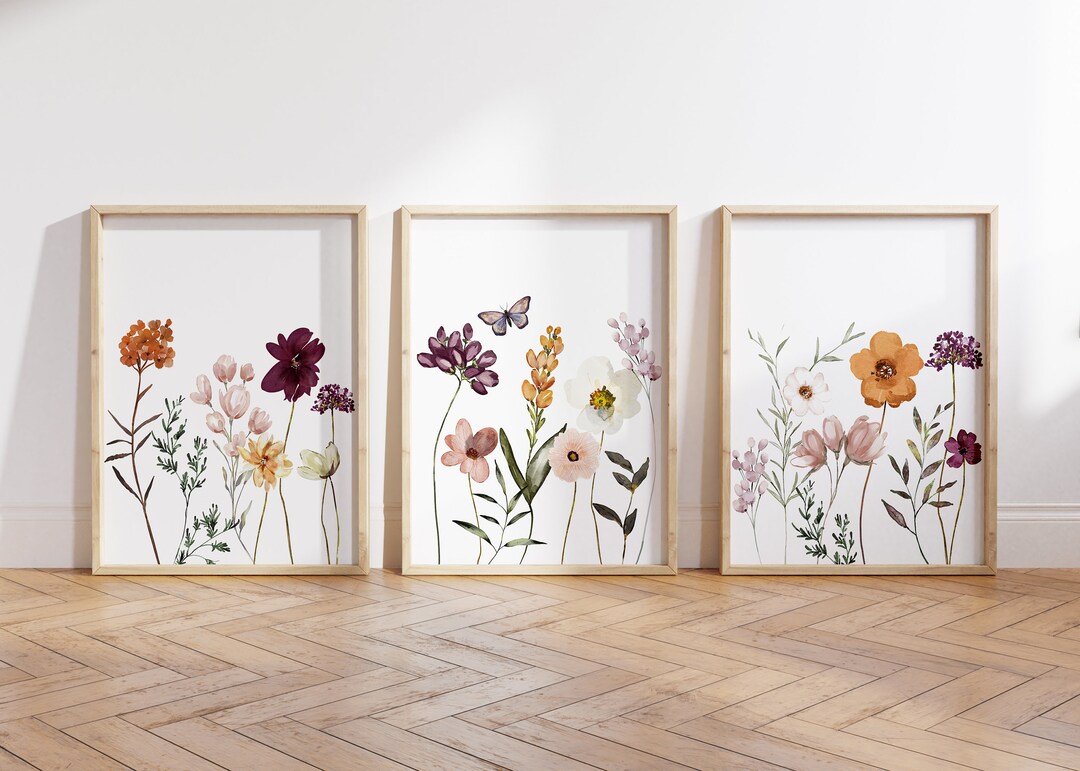Printable Wall Art Flowers Wildflowers Printable Art - Etsy