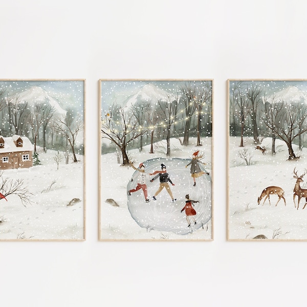Winter Wall Art Etsy
