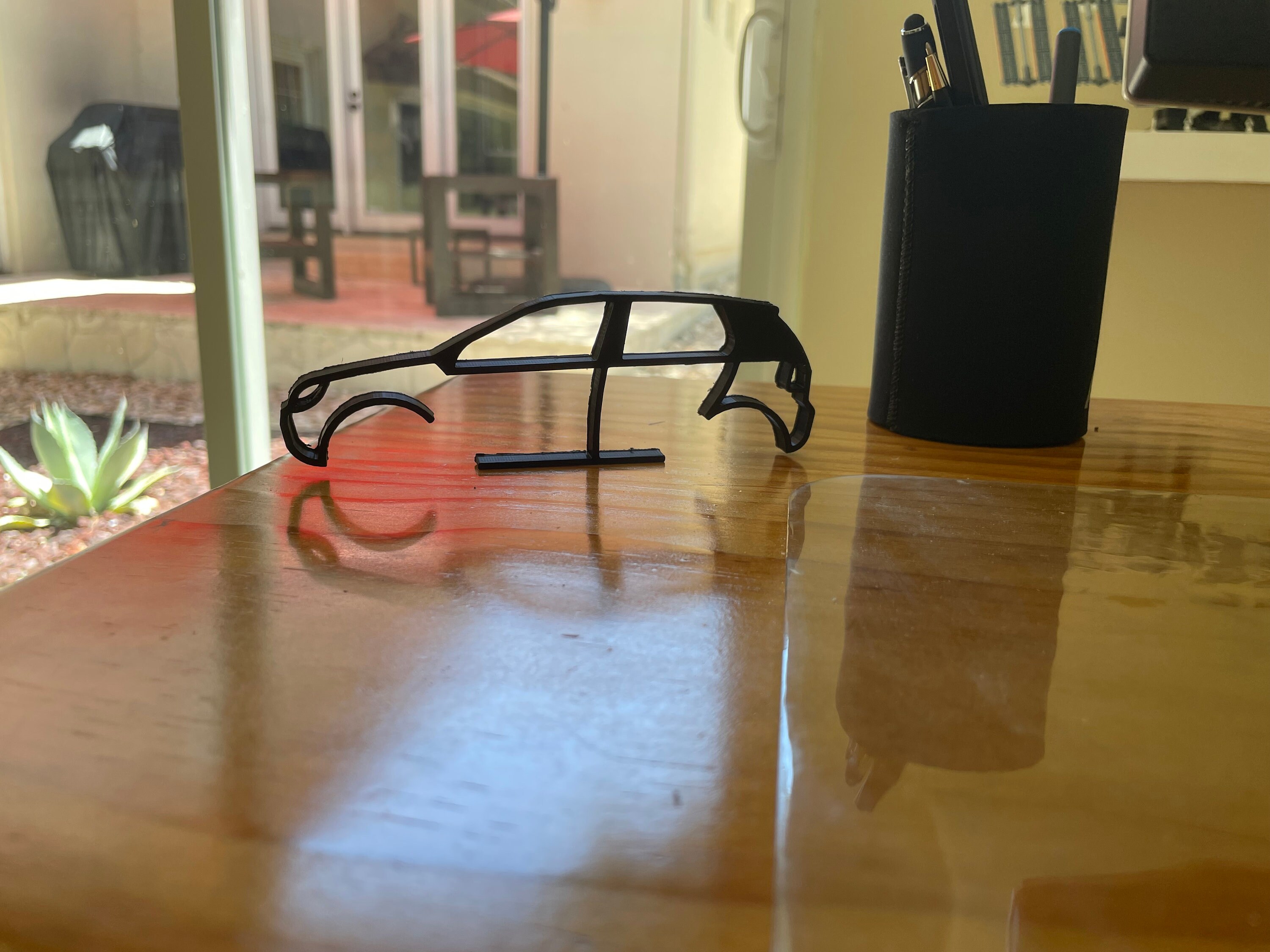 Custom Car Silhouette Desk Decoration Car Enthusiast Gift Etsy