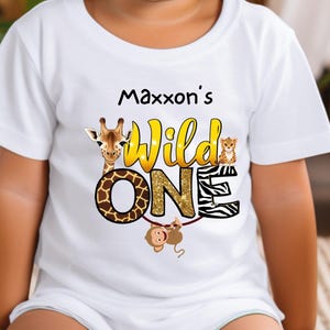 Wild One PNG Safari Animal Print Wild One PNG Design for 1st Birthday, Jungle Theme Digital Download, Wild One Party Sublimation