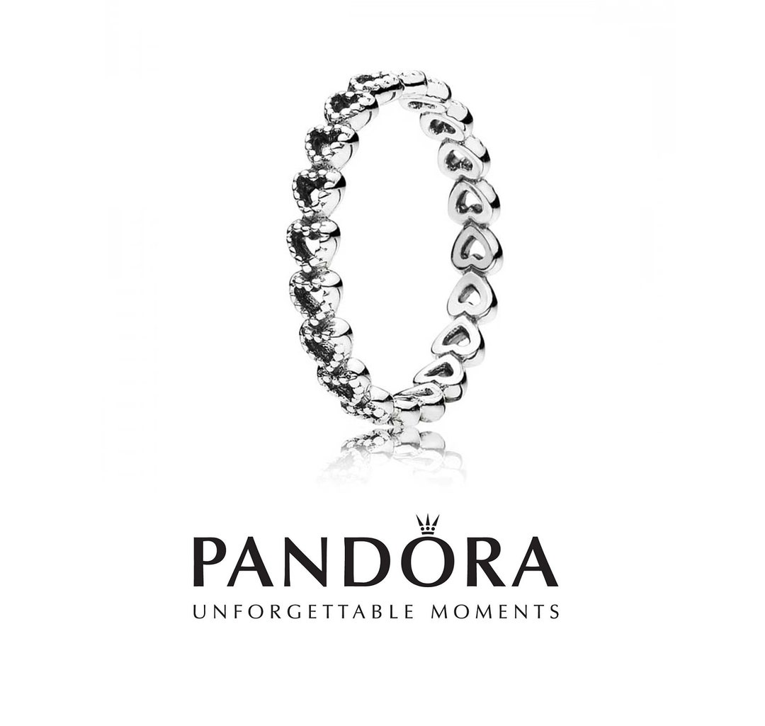 PANDORA Band of Hearts Ring Silver Heart Ring Women Pandora Jewellery