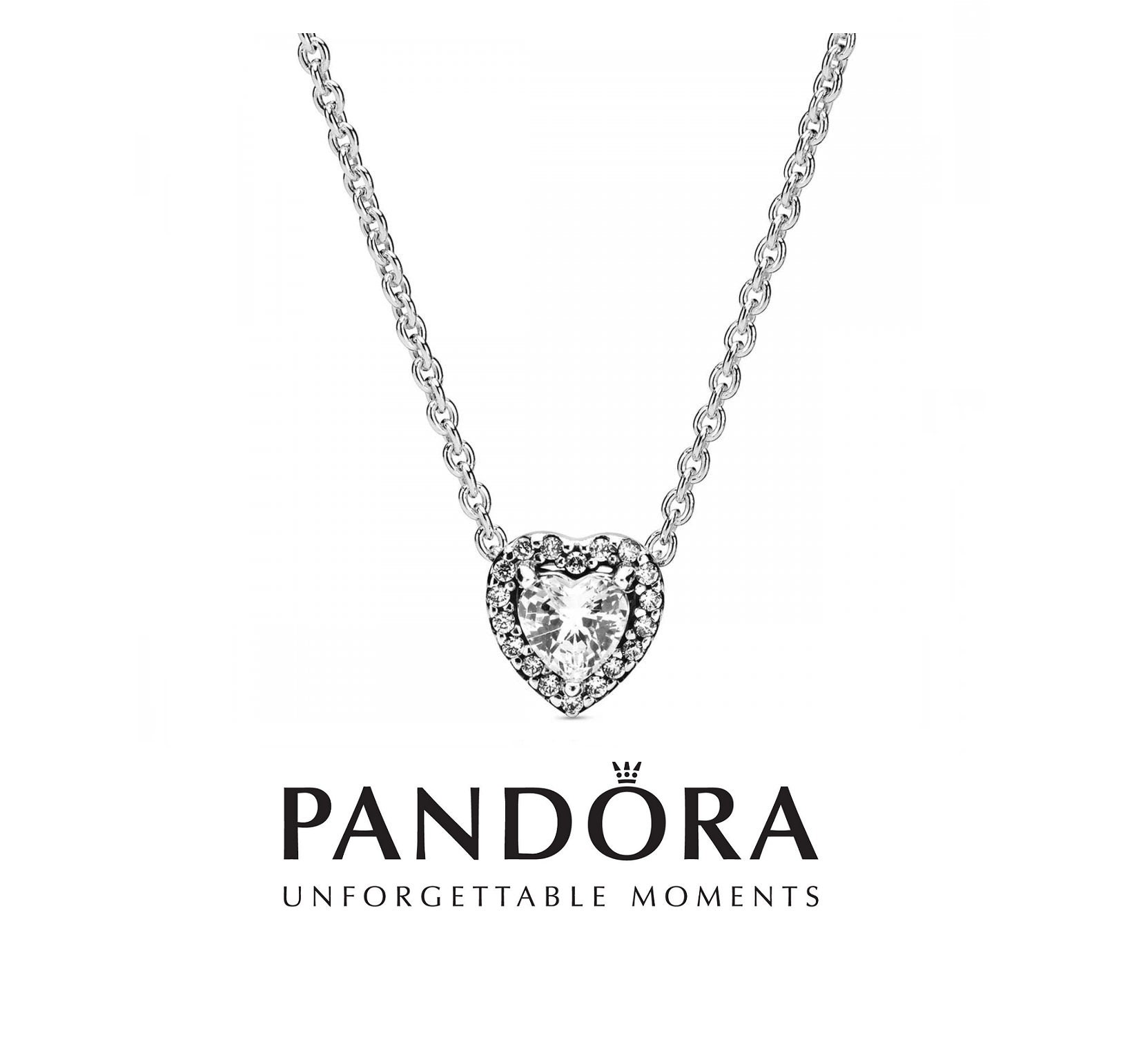 Pandora Signature Pavé & Beads Pendant & Necklace | Sterling silver |  Pandora SG