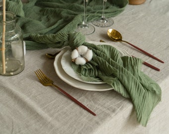 Cheesecloth napkins for bridal shower, wedding, engagement parties and events