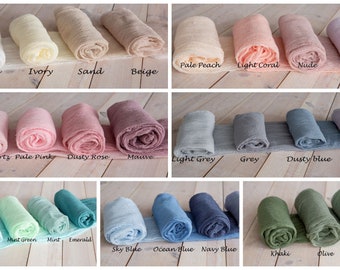 Newborn Photography Props Cheesecloth photo wrap Hand dyed Cheese cloth cotton Scrim Newborn Knit Gauze table runner Nuno Felting Fabric kit