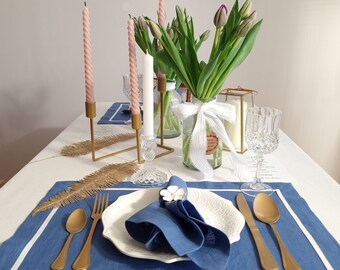 Sets de table de mariage élégants : rehaussez votre décoration de réception avec nos sets de table en lin intemporels. Parfait pour une ambiance rustique mais sophistiquée