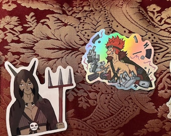 Punk Pirates Stickers: Kid, Killer, Wire - 3" Vinyl Stickers