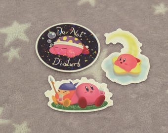Holographic Kirby Sticker - Sleepytime Vinyl Decal