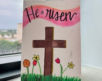 He is Risen Easter Greeting Card