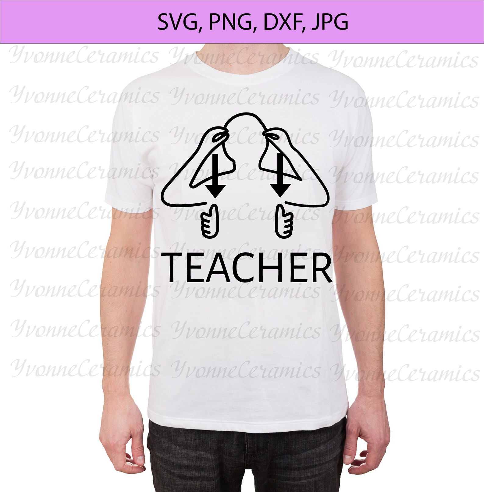 ASL Teacher Svg Jpeg Png American Sign Language Svg Educator Etsy