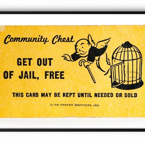 Kunstdruck - Vintage Monopoly Karte - Fine Art Fotografie - Großformat