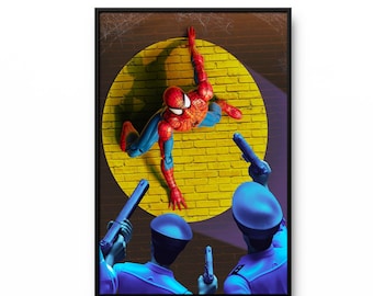 Impresión artística - Spiderman - Impresión de superhéroe - Fotografía artística - Gran formato