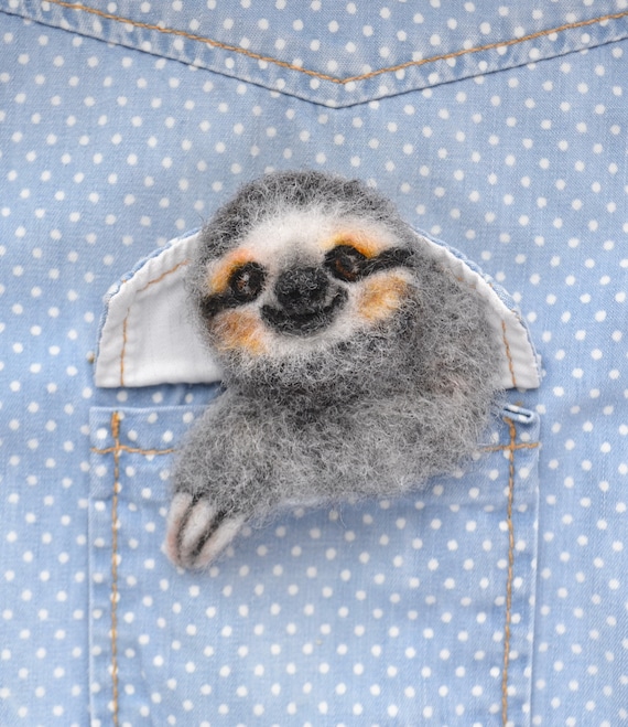 Sloth brooch outlet
