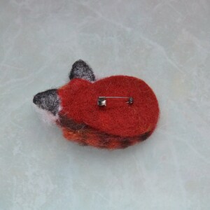 Red-panda-brooch-for-women-Needle-felted-wool-animal-replica