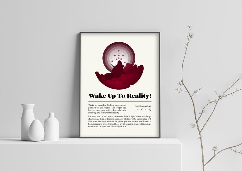 Wake Up Definition Poster Definition Print Anime Print Etsy