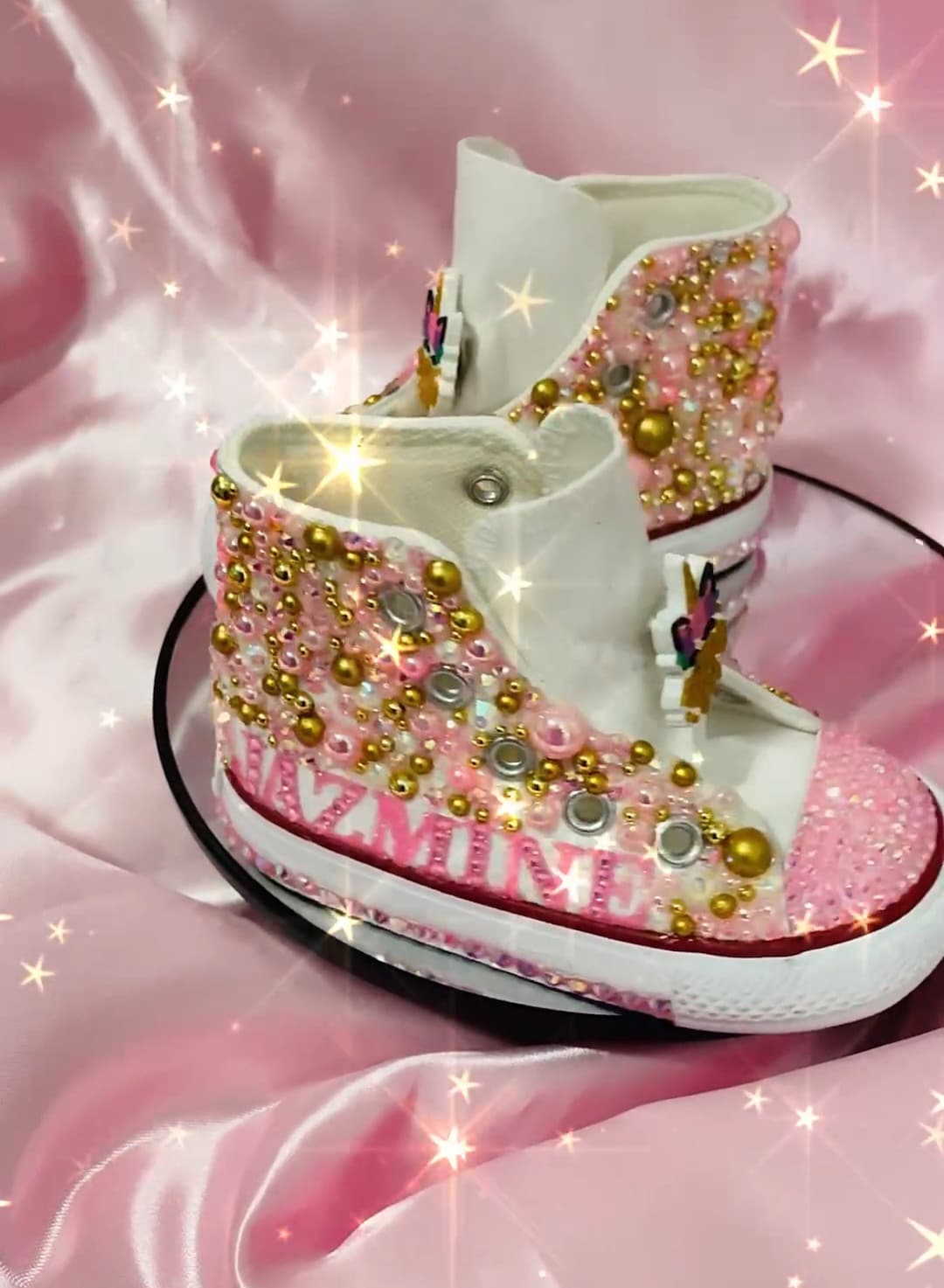 Bling Converse Sneaker Personalisierte Schuhe Kinderschuhe