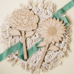 Abschied ErzieherIn LehrerIn Wunschtext Personalisiert Kita Schule Blumen Holz Laser Geschenk